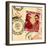 Thelonious Monk with John Coltrane - The Complete 1957 Riverside Recordings-null-Framed Art Print