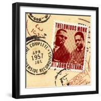 Thelonious Monk with John Coltrane - The Complete 1957 Riverside Recordings-null-Framed Art Print