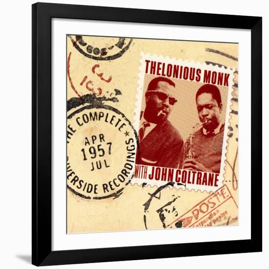 Thelonious Monk with John Coltrane - The Complete 1957 Riverside Recordings-null-Framed Art Print