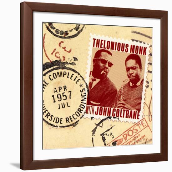 Thelonious Monk with John Coltrane - The Complete 1957 Riverside Recordings-null-Framed Art Print