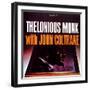 Thelonious Monk with John Coltrane - Thelonious Monk with John Coltrane-null-Framed Art Print