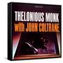 Thelonious Monk with John Coltrane - Thelonious Monk with John Coltrane-null-Framed Stretched Canvas