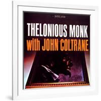 Thelonious Monk with John Coltrane - Thelonious Monk with John Coltrane-null-Framed Art Print