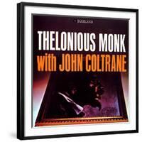 Thelonious Monk with John Coltrane - Thelonious Monk with John Coltrane-null-Framed Art Print