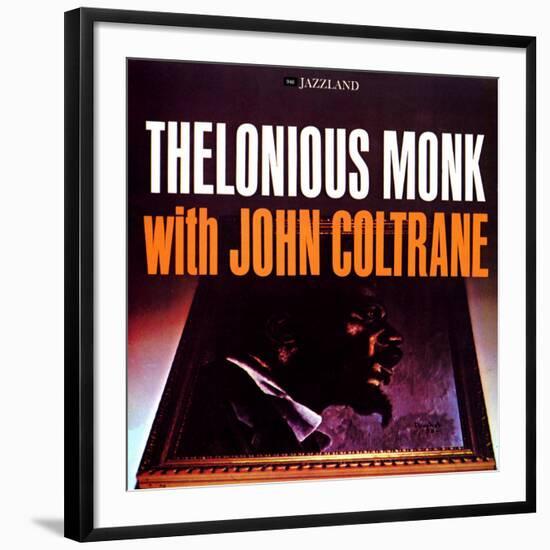 Thelonious Monk with John Coltrane - Thelonious Monk with John Coltrane-null-Framed Art Print