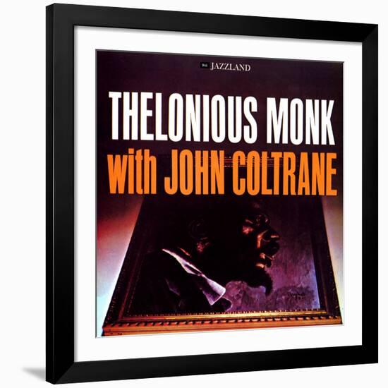 Thelonious Monk with John Coltrane - Thelonious Monk with John Coltrane-null-Framed Art Print