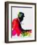 Thelonious Watercolor-Lora Feldman-Framed Art Print