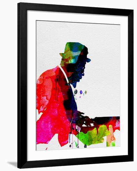 Thelonious Watercolor-Lora Feldman-Framed Art Print