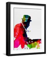 Thelonious Watercolor-Lora Feldman-Framed Art Print