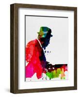 Thelonious Watercolor-Lora Feldman-Framed Art Print