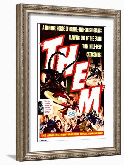 Them!, Onslow Stevens As The Military General, 1954-null-Framed Art Print