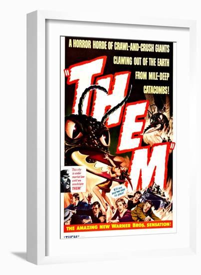 Them!, Onslow Stevens As The Military General, 1954-null-Framed Art Print