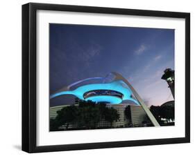 Theme Building and Lax Tower, Los Angeles Airport-Walter Bibikow-Framed Premium Photographic Print