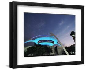 Theme Building and Lax Tower, Los Angeles Airport-Walter Bibikow-Framed Photographic Print