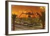 Theme Building, LAX, Los Angeles, California-null-Framed Art Print