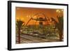 Theme Building, LAX, Los Angeles, California-null-Framed Art Print