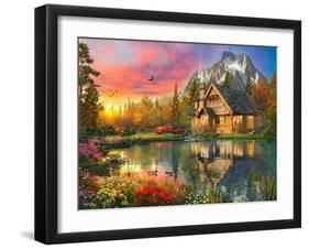 Themountaincabin-Dominic Davison-Framed Art Print