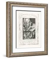 Then a Spirit Passed before My Face the Hair of My Flesh Stood Up, 1825-William Blake-Framed Giclee Print