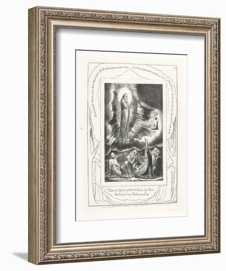 Then a Spirit Passed before My Face the Hair of My Flesh Stood Up, 1825-William Blake-Framed Giclee Print