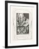 Then a Spirit Passed before My Face the Hair of My Flesh Stood Up, 1825-William Blake-Framed Giclee Print