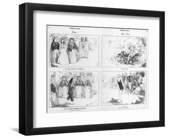 Then - and Now--Framed Art Print