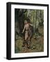 Then in the Silence a Bird Sang to Him-Ferdinand Lecke-Framed Giclee Print