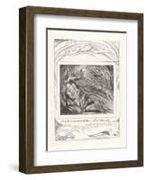 Then the Lord Answered Job Out of the Whirlwind, 1825-William Blake-Framed Giclee Print