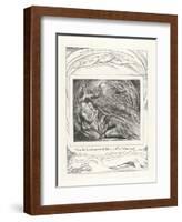 Then the Lord Answered Job Out of the Whirlwind, 1825-William Blake-Framed Giclee Print