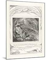 Then the Lord Answered Job Out of the Whirlwind, 1825-William Blake-Mounted Giclee Print