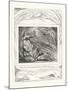 Then the Lord Answered Job Out of the Whirlwind, 1825-William Blake-Mounted Giclee Print