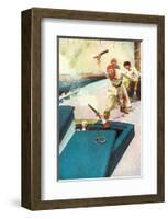 Then The Real Fight Began-Howard Pyle-Framed Premium Giclee Print