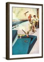 Then The Real Fight Began-Howard Pyle-Framed Premium Giclee Print