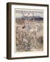 Then They Went Hand in Hand in the Country That Smells of Apple-Blossom and Honey-Arthur Rackham-Framed Giclee Print