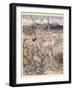 Then They Went Hand in Hand in the Country That Smells of Apple-Blossom and Honey-Arthur Rackham-Framed Giclee Print