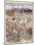 Then They Went Hand in Hand in the Country That Smells of Apple-Blossom and Honey-Arthur Rackham-Mounted Giclee Print