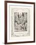 Then Went Satan Forth from the Presence of the Lord, 1825-William Blake-Framed Giclee Print