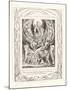 Then Went Satan Forth from the Presence of the Lord, 1825-William Blake-Mounted Giclee Print