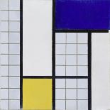 A Leaded and Stained Glass Panel; 'Vetrata Komposite V in Lood'-Theo van Doesburg-Stretched Canvas