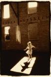 Girl dancing in a shaft of light-Theo Westenberger-Art Print
