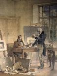 Cuvier Gathers Documents for His Work on the Fossil Bones-Theobald Chartran-Art Print