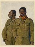 WWI African Soldiers-Theodor Baumgartner-Laminated Art Print