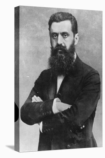 Theodor Herzl, 1903 (B/W Photo)-Austrian Photographer-Stretched Canvas