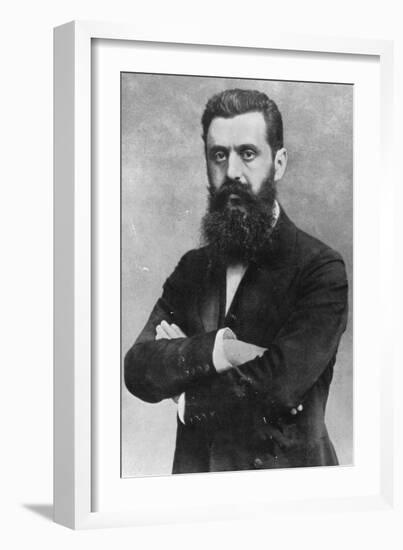 Theodor Herzl, 1903 (B/W Photo)-Austrian Photographer-Framed Giclee Print