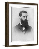 Theodor Herzl Hungarian Zionist Leader-null-Framed Art Print