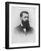 Theodor Herzl Hungarian Zionist Leader-null-Framed Art Print