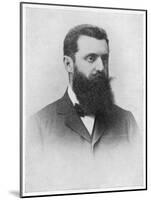 Theodor Herzl Hungarian Zionist Leader-null-Mounted Art Print