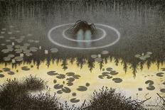 The Ash Lad and the Troll-Theodor Kittelsen-Stretched Canvas