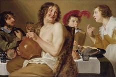 Card and Backgammon Players, Fight over Cards, 1620-1629-Theodor Rombouts-Stretched Canvas