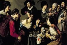 Card and Backgammon Players. Fight over Cards, C. 1620-30-Theodor Rombouts-Giclee Print