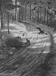 The winter fairy tale charcoal and wash on paper-Theodor Severin Kittelsen-Giclee Print